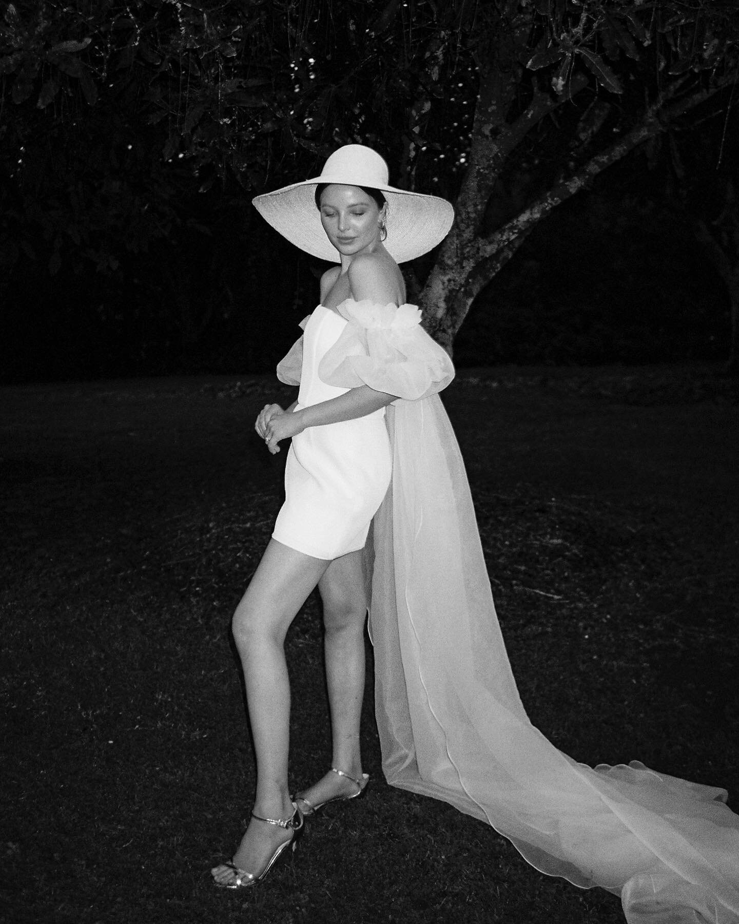 @ellejademclean Four Moments
in black and white by @sir.ivory 
Elle&rsquo;s @kwhbridal cocktail attire reminding us to be daring in our bridal choices, it pays off ✨
See more of this inspiring brides style, live on @the_lane now x